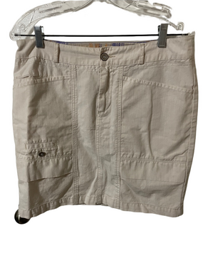 Anthropologie Heihei Cream Cargo Skirt Size 30